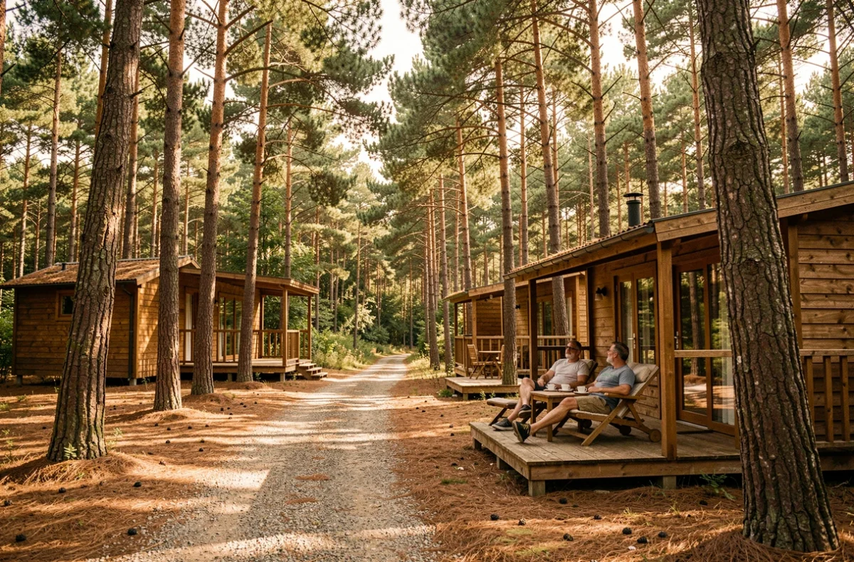 Camping La Kilienne à Warlincourt-lès-Pas avec emplacements herbeux et ferme en pierre