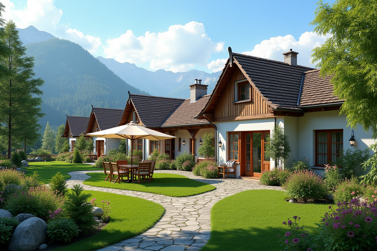 Charmante maison d'hôtes à la campagne avec jardin et montagnes